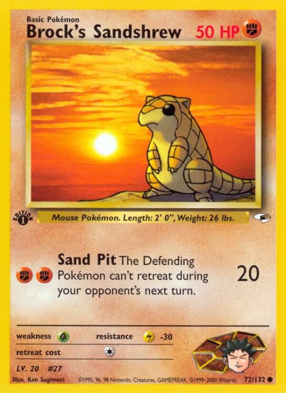 Brock's Sandshrew (72) - 1st Edition