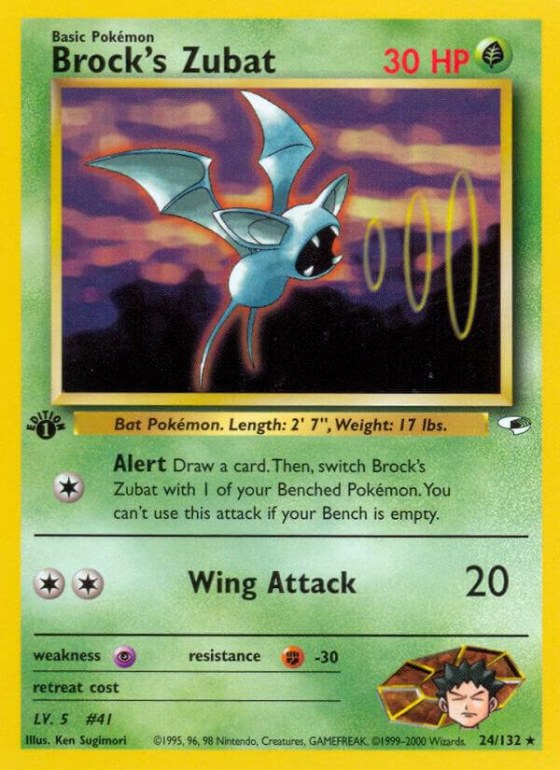 Brock's Zubat (24) - 1st Edition