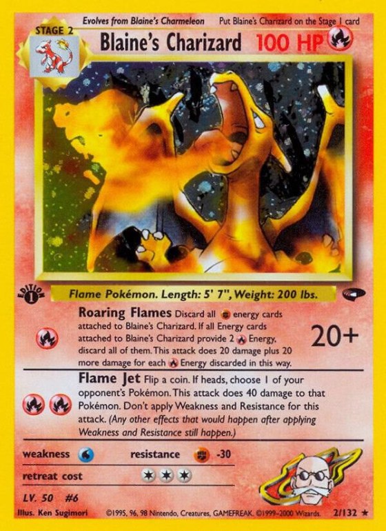 Blaine's Charizard - 1st Edition Holo