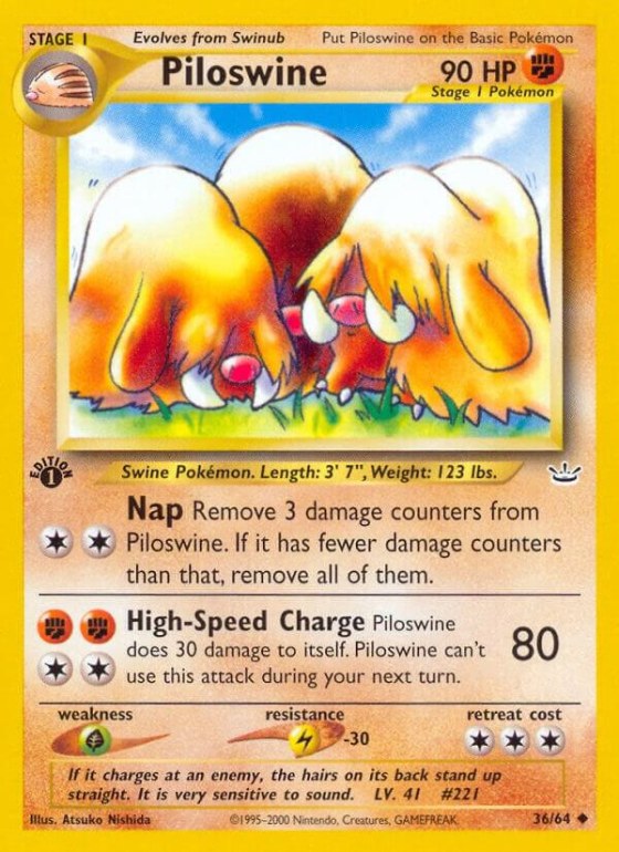 Piloswine - 1st Edition