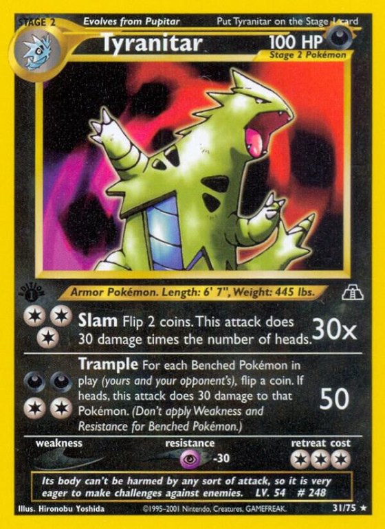 Tyranitar (31) - 1st Edition