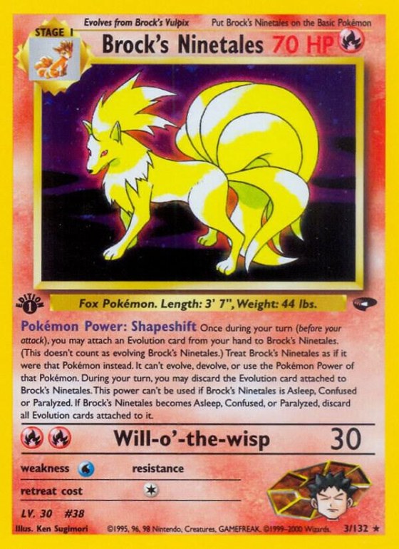 Brock's Ninetales - Unlimited Holo