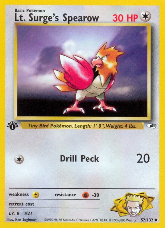 Lt. Surge's Spearow (52) - Unlimited