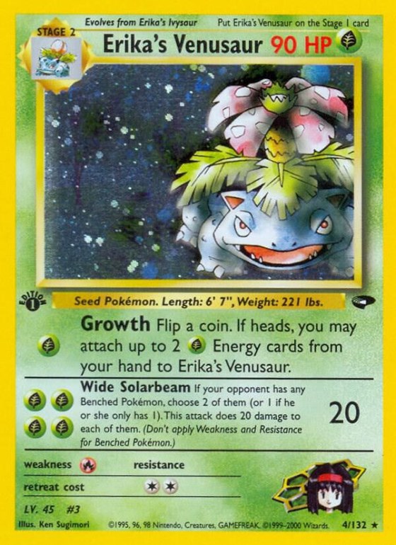 Erika's Venusaur - Unlimited Holo