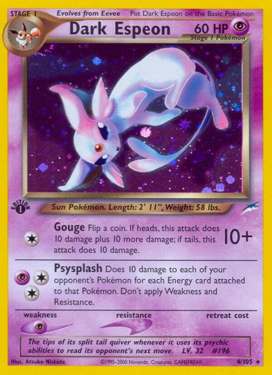 Dark Espeon - 1st Edition Holo