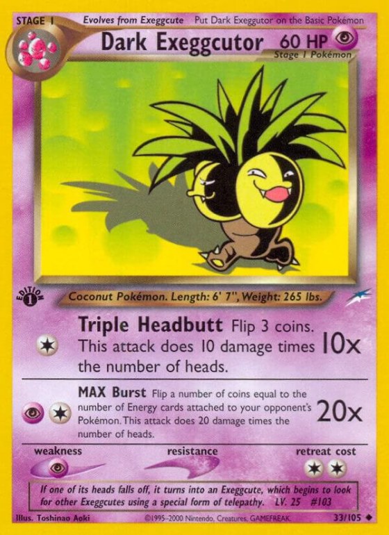 Dark Exeggcutor - 1st Edition