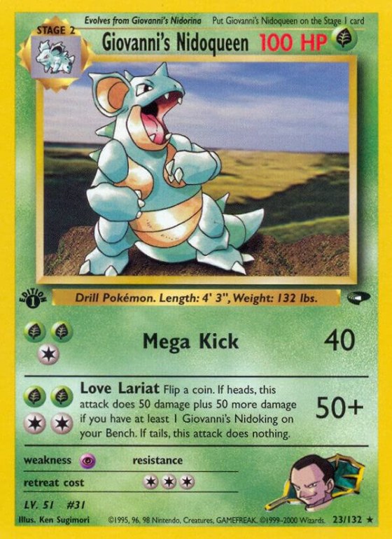 Giovanni's Nidoqueen - 1st Edition