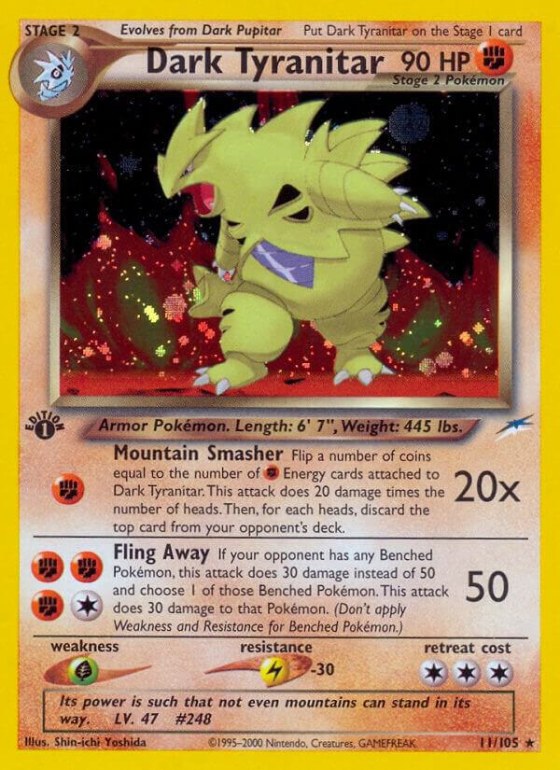 Dark Tyranitar - 1st Edition Holo
