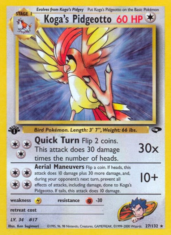 Koga's Pidgeotto - 1st Edition