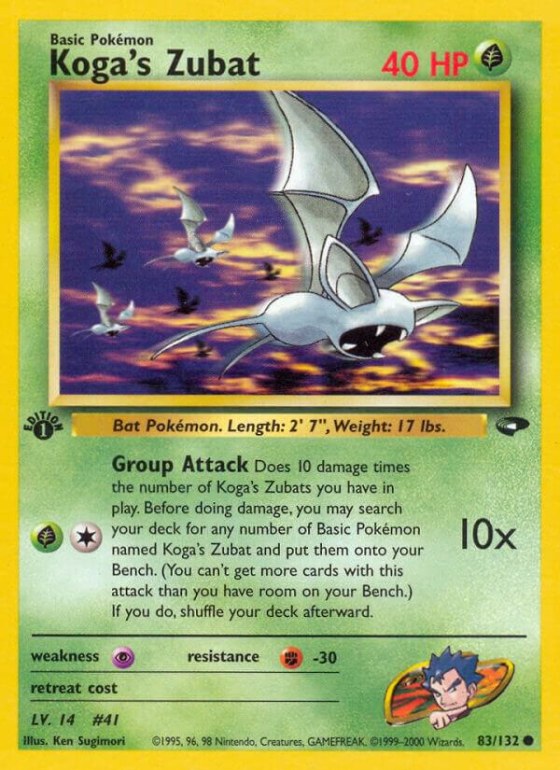 Koga's Zubat - 1st Edition