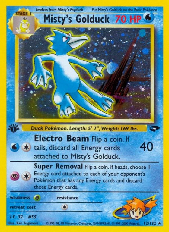 Misty's Golduck - Unlimited Holo