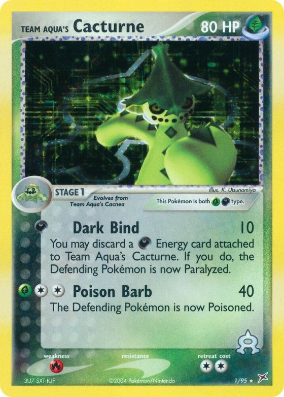 Team Aqua's Cacturne - Reverse Holo