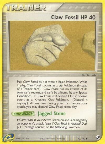 Claw Fossil - Reverse Holo