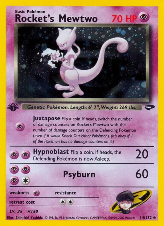 Rocket's Mewtwo - Unlimited Holo
