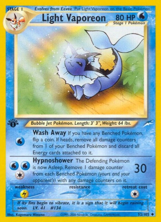 Light Vaporeon - 1st Edition
