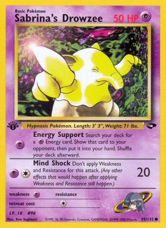 Sabrina's Drowzee - 1st Edition