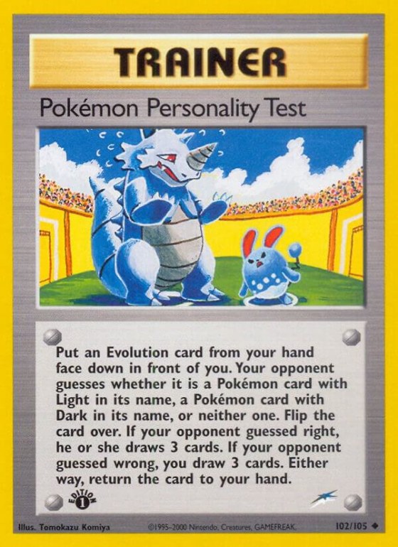 Pokemon Personality Test - 1st Edition