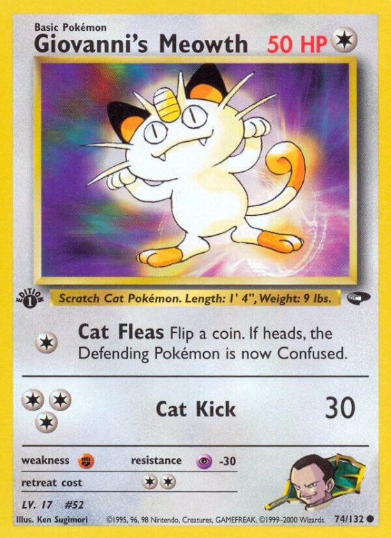 Giovanni's Meowth (74) - 1st Edition