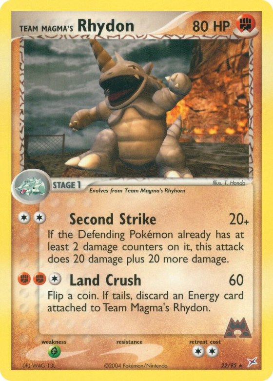Team Magma's Rhydon - Reverse Holo