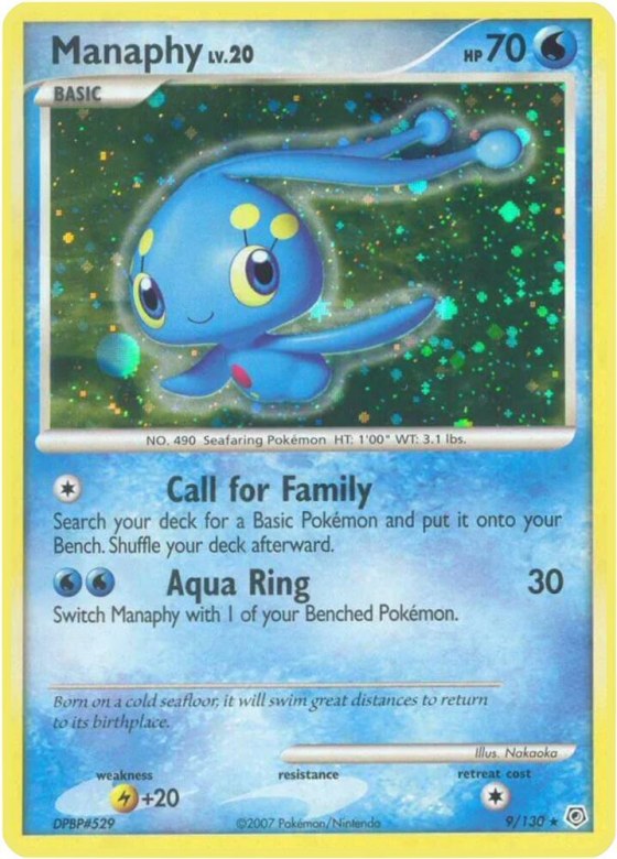Manaphy - Reverse Holo