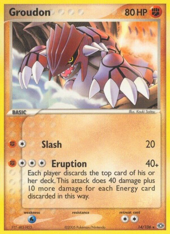 Groudon - Reverse Holo