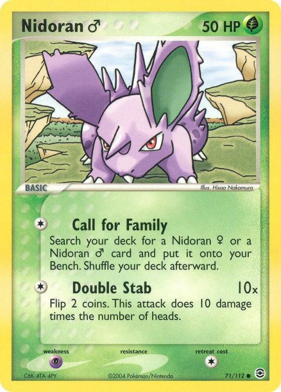 Nidoran M - Reverse Holo