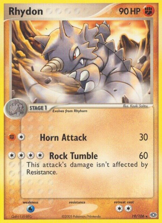 Rhydon - Reverse Holo