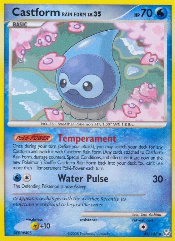 Castform Rain Form - Reverse Holo
