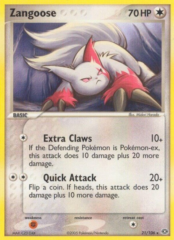 Zangoose - Reverse Holo