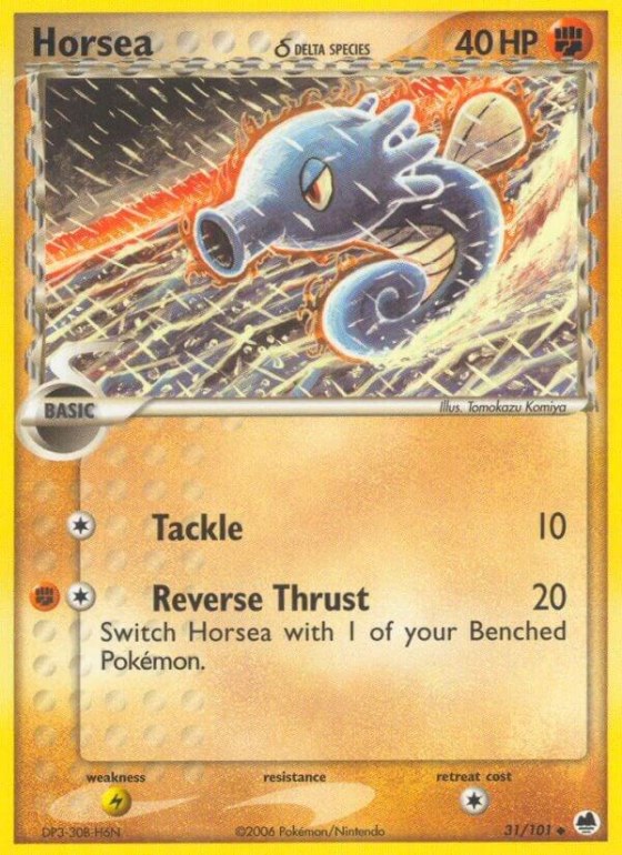 Horsea - 031/101 (Delta Species) - Reverse Holo
