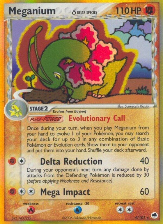 Meganium (Delta Species) - Reverse Holo