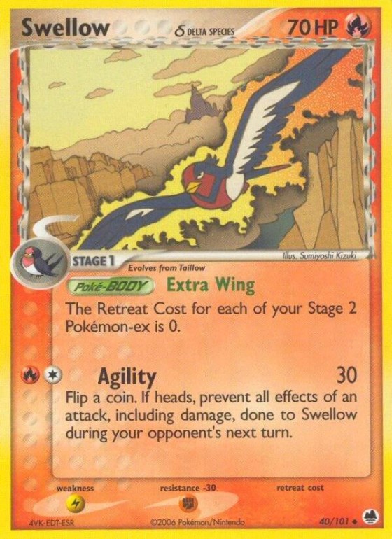 Swellow (Delta Species) - Reverse Holo