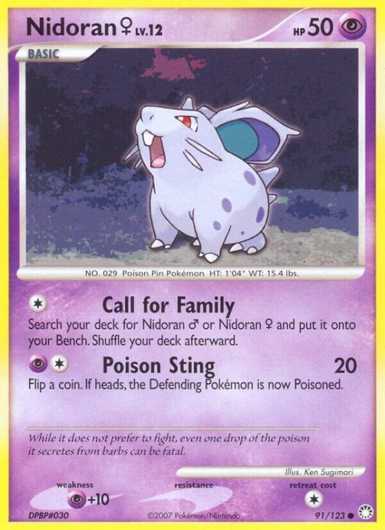 Nidoran F - Reverse Holo