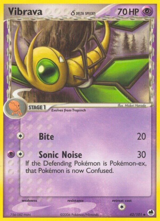 Vibrava - 042/101 (Delta Species) - Reverse Holo