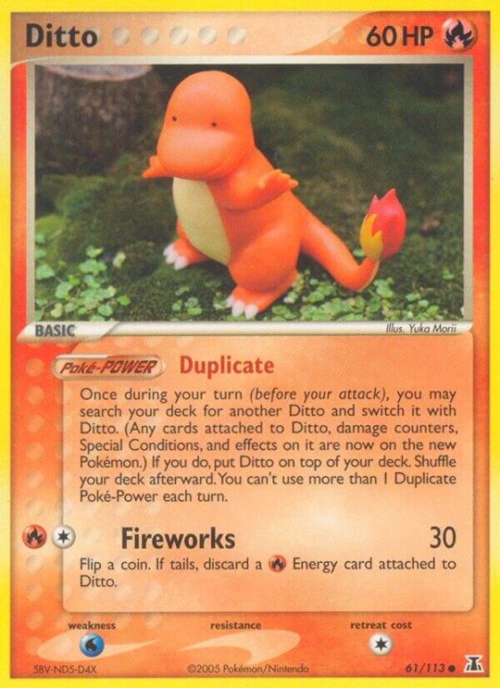 Ditto - 61/113 (Charmander) - Reverse Holo