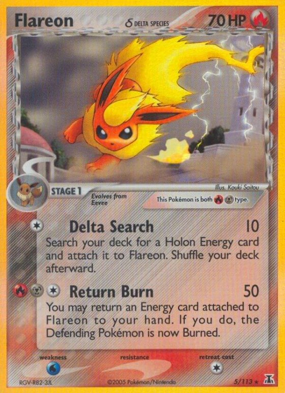 Flareon (Delta Species) - Holo
