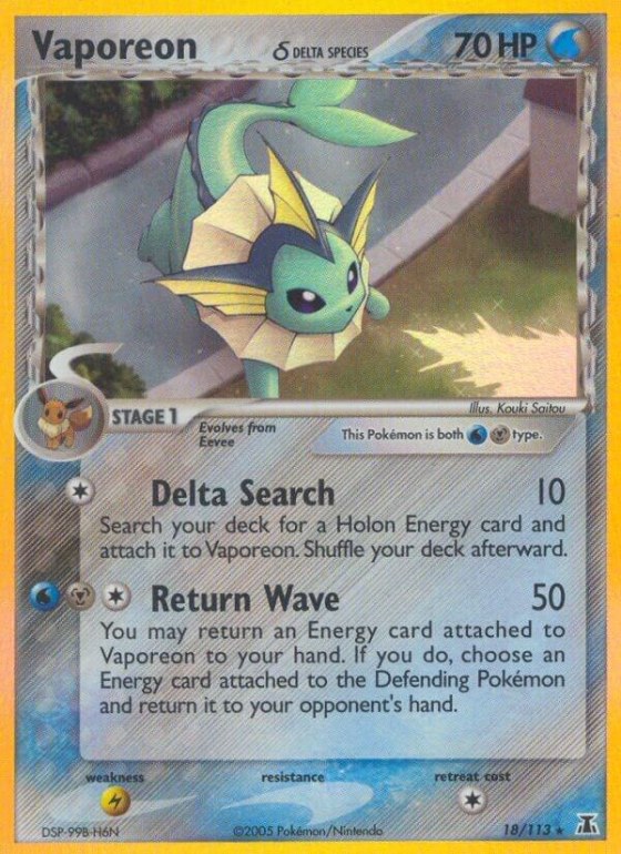 Vaporeon (Delta Species) - Holo