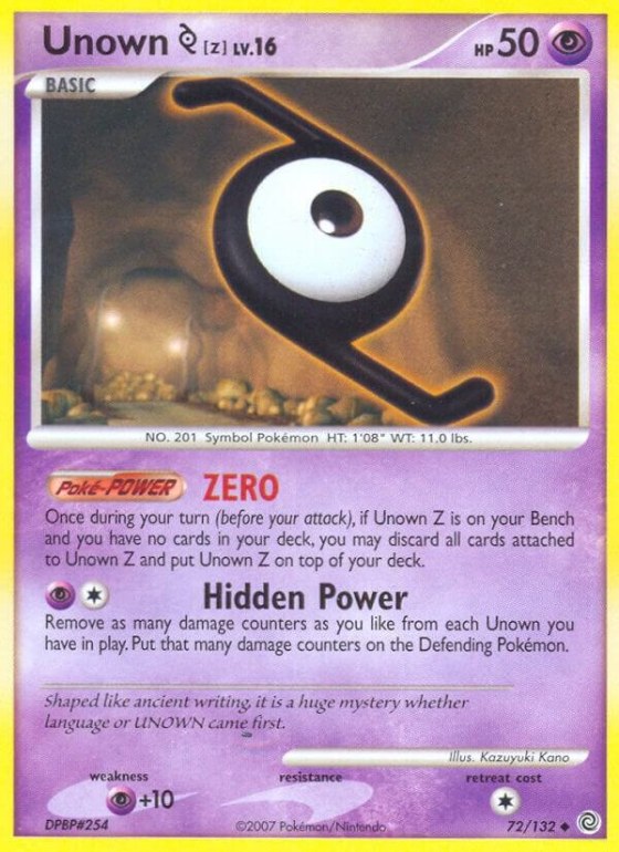 Unown [Z] - Reverse Holo