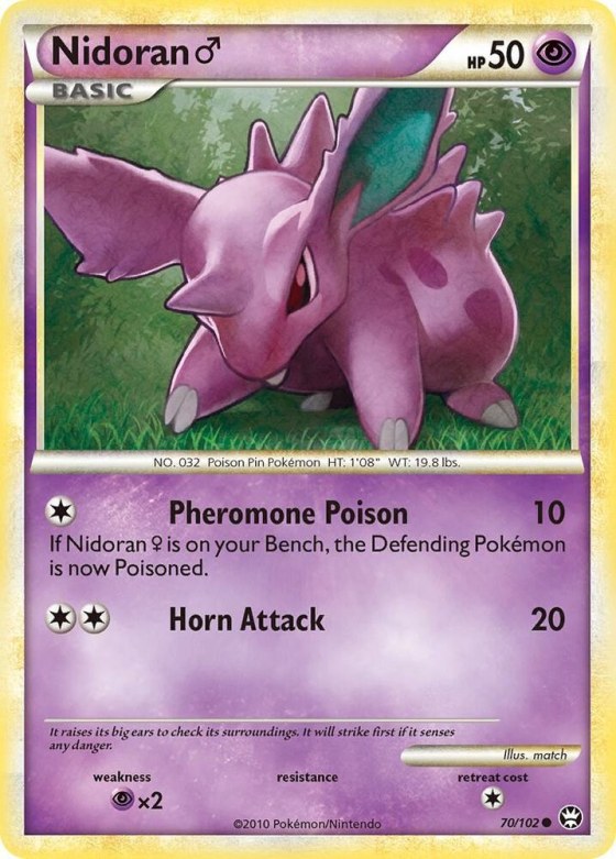 Nidoran M - Reverse Holo