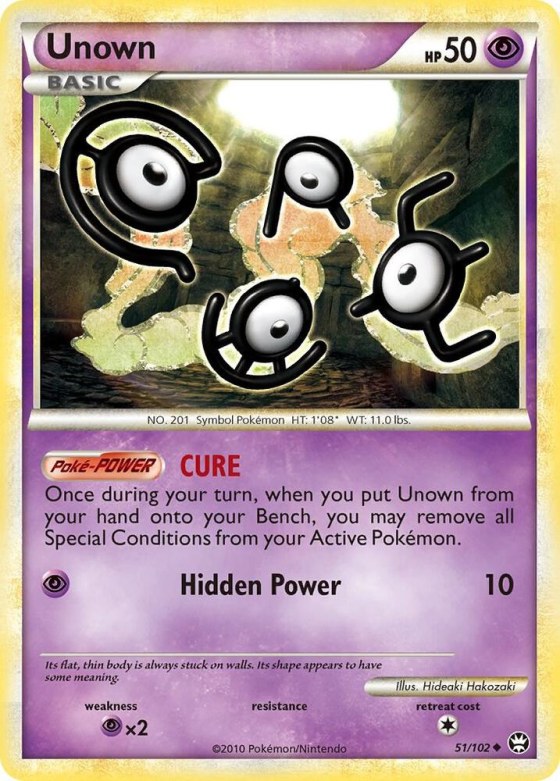 Unown - Reverse Holo