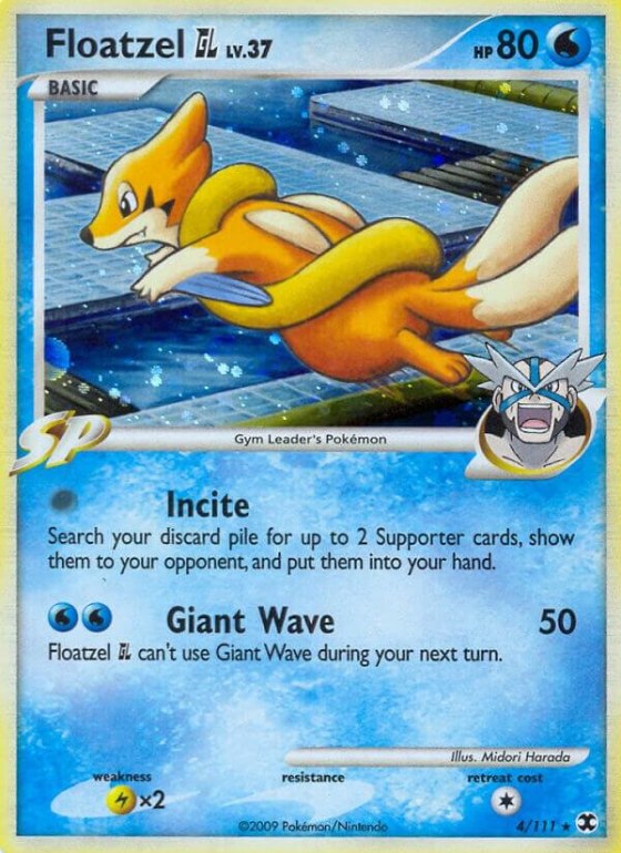 Floatzel GL - Reverse Holo
