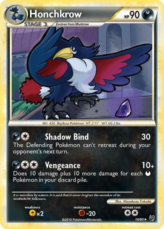 Honchkrow (16) - Reverse Holo