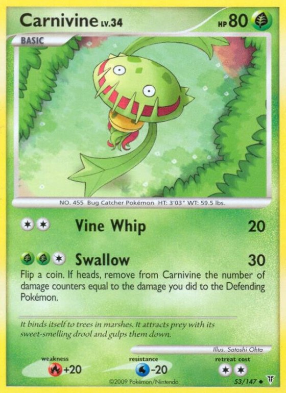 Carnivine - Reverse Holo