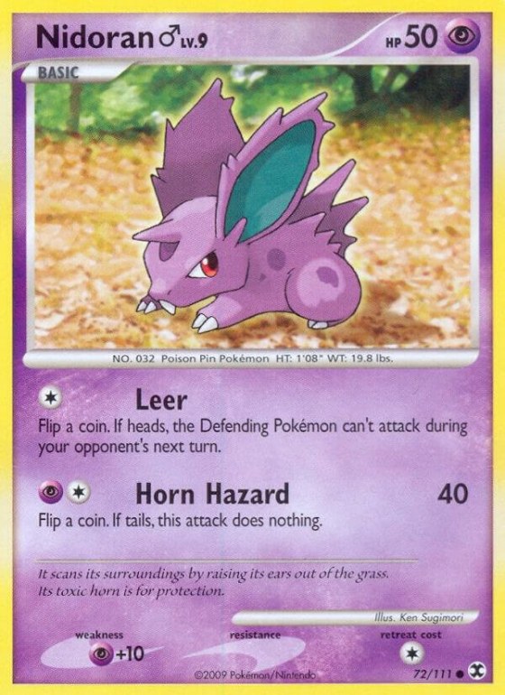 Nidoran M - Reverse Holo