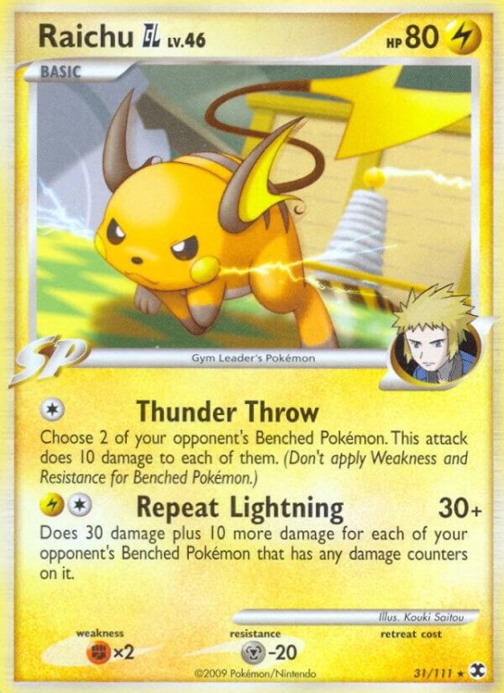 Raichu GL - Reverse Holo