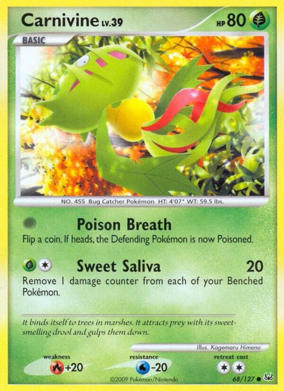 Carnivine (68) - Reverse Holo