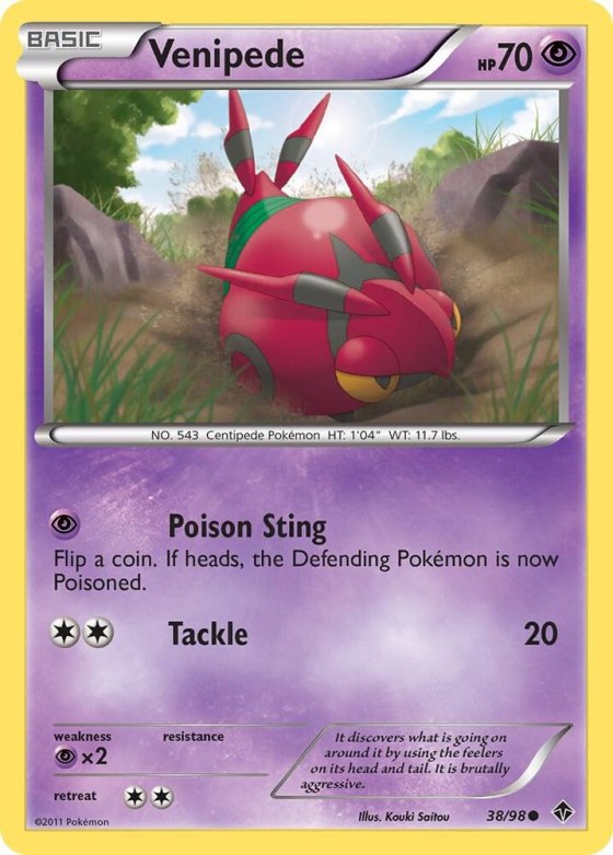 Venipede - Reverse Holo