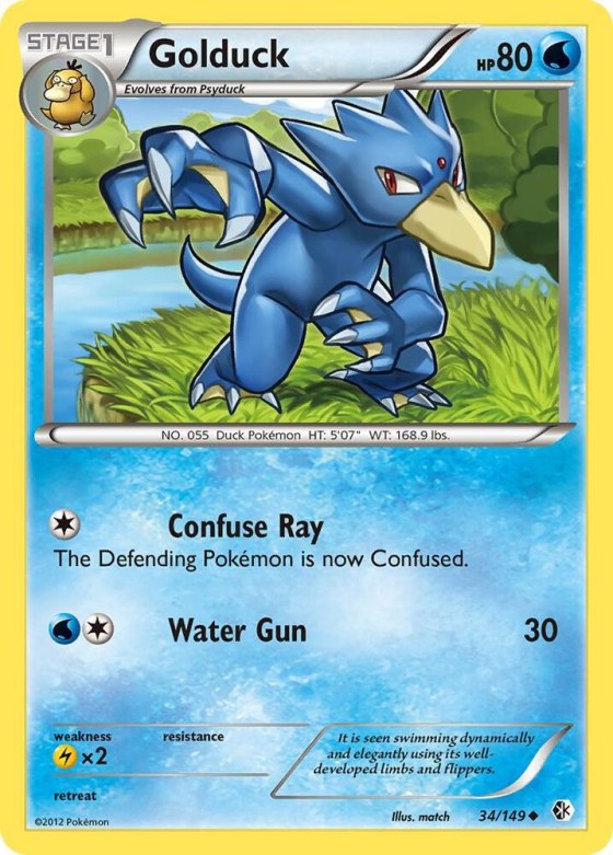 Golduck (34) - Reverse Holo