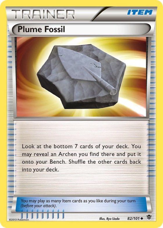 Plume Fossil - Reverse Holo