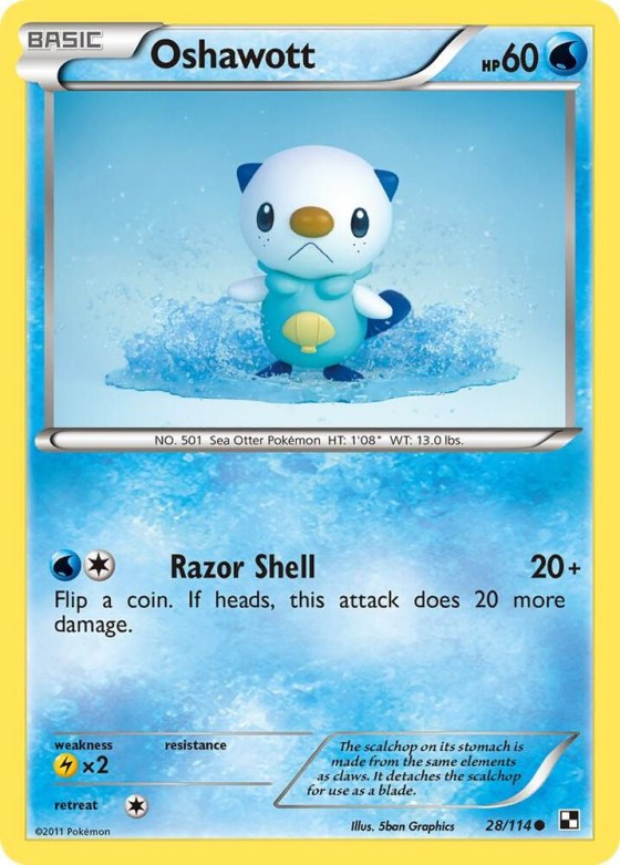 Oshawott (28) - Reverse Holo